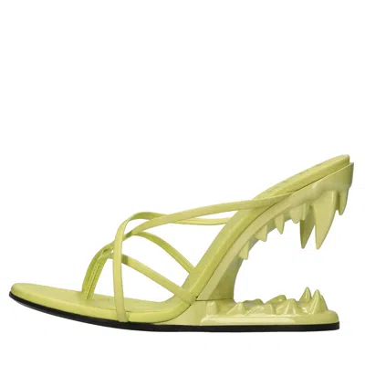 Gcds Sandals In Verde Blu E Verdi