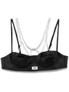 Gcds Satin Tops In Black