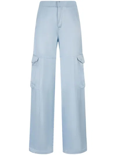 GCDS GCDS SATIN ULTRACARGO TROUSERS CLOTHING