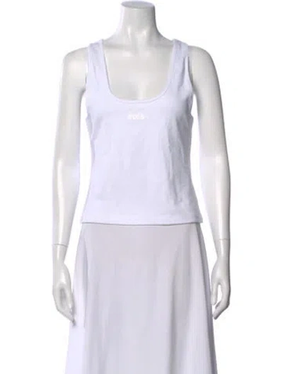 Pre-owned Gcds Scoop Neck Sleeveless Top W/ Tags In Black