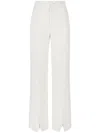 Gcds Sequin-embellished Tweed Trousers In White