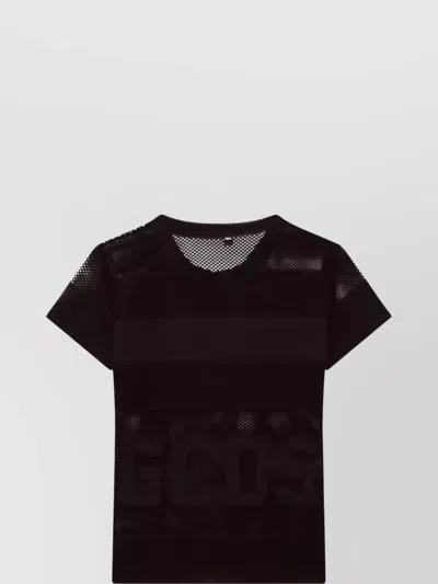 GCDS SHEER PANELS MESH T-SHIRT
