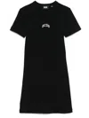 Gcds Short Dress With Embroidery In Black