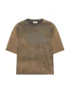 Gcds Love Graphic Print Relaxed Fit T-shirt In Brown
