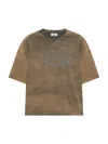 Gcds Love Graphic Print Relaxed Fit T-shirt In Brown