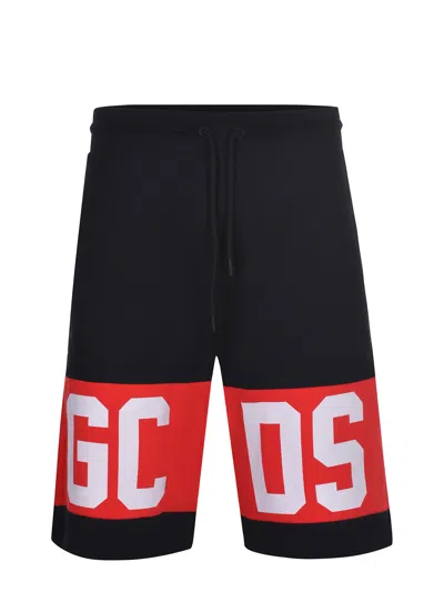 Gcds Shorts Made Of Cotton. In Black