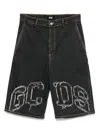 Gcds Shorts With Logo Application In Black
