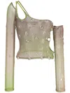Gcds Sita Cut-out Asymmetric Top In Green