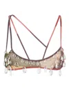 Gcds Crystal-embellished Mesh Bra Top In Multi