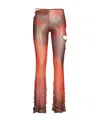 Gcds Flared Trousers In Red