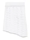 Gcds Pleated Mini Skirt In White