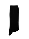 Gcds Logo-plaque Layered Skirt In Black