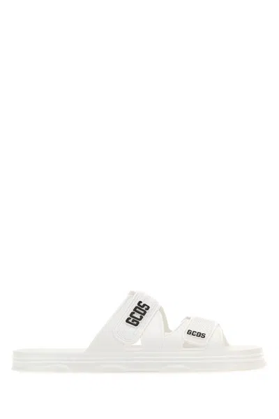 GCDS GCDS WHITE RUBBER GCDS SLIPPERS