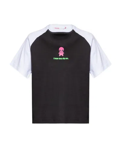 Gcds Slogan-print T-shirt In Black