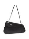 Gcds Small Comma Notte Asymmetric Shoulder Bag In Black