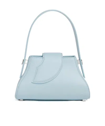 Gcds Small Comma Tote Bag In Blue