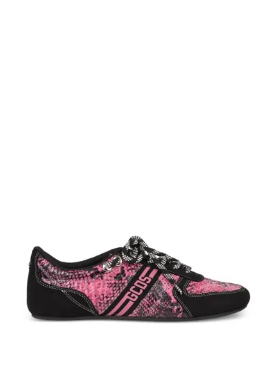 Gcds Snakeskin-print Sneakers In Multi