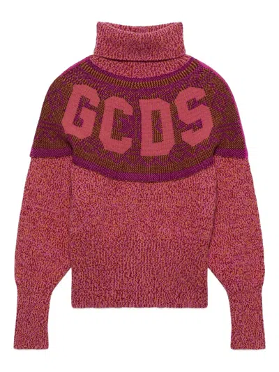GCDS `SNOW` CROPPED TURTLE-NECK
