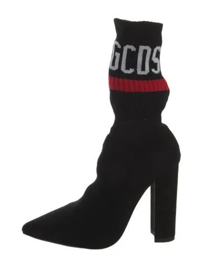Pre-owned Gcds Sock Boots In Black