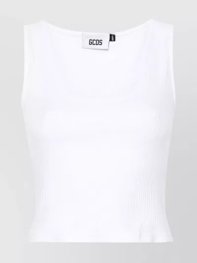 GCDS SPARKLE LOGO CROP TANK TOP