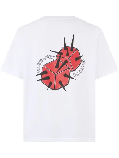 Gcds Spikey Dice Oversized T-shirt In White