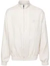 Gcds Embroidered-logo Sport Jacket In White