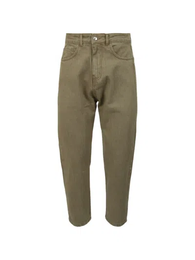 Gcds Stemma Carrot-fit Jeans In Green
