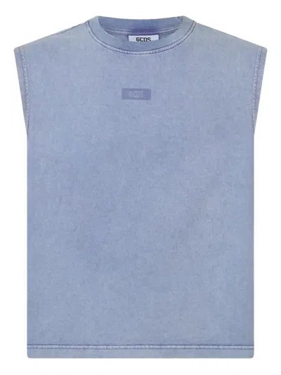 Gcds Stone-washed Tank Top In Purple
