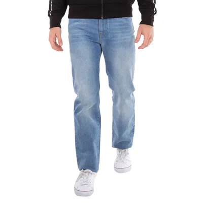 Gcds Straight-cut Denim Jeans In Blue