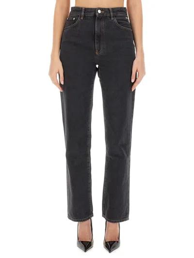 Gcds Straight-leg Black Denim Jeans