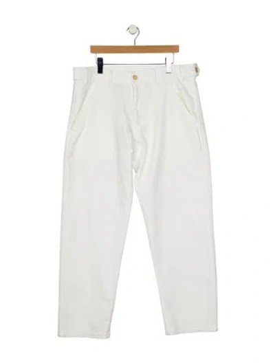 Pre-owned Gcds Straight-leg Jeans In Blue