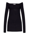 Gcds Strapless Dress In Black