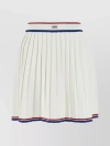 Gcds Pleated Knitted Miniskirt