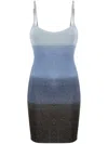 Gcds Striped Degradé Minidress In Blue
