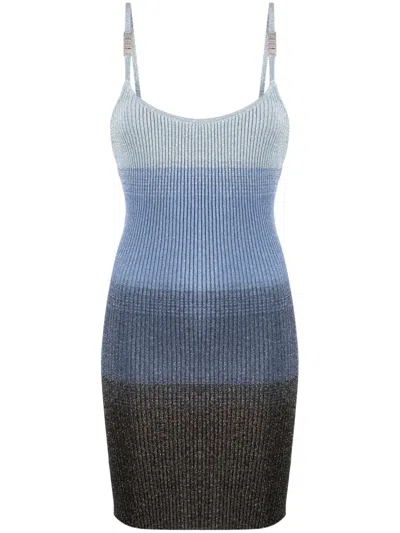Gcds Striped Degradé Minidress In Multi