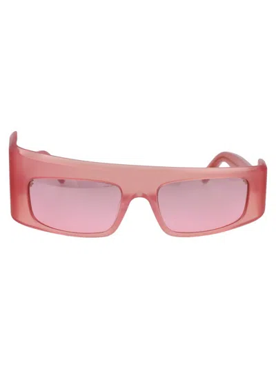 Gcds Sunglasses In 75t Fucsia Luc/bordeaux Grad