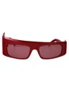 Gcds Rosso Luc Acetate Sunglasses In Burgundy