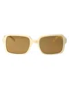 Gcds White Acetate Sunglasses In White