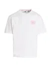 Gcds Surfing Weirdo T-shirt White In White