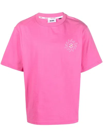 Gcds T-shirt  Men Color Fuchsia