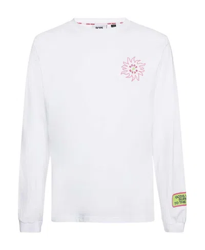 Gcds Surfing Wirdo Graphic-print T-shirt In White
