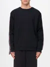 Gcds Striped Sweatshirt In Black