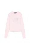 Gcds Ti Amo Bling Sweater In Pink