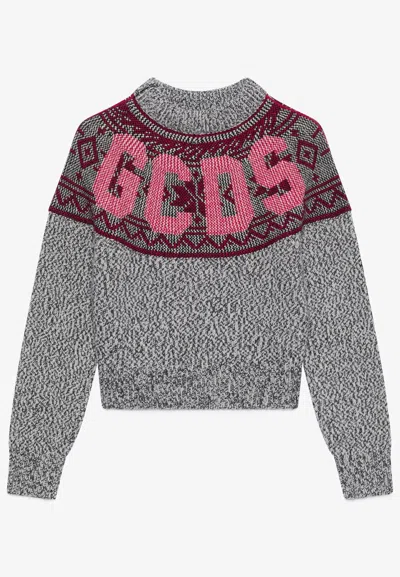 Gcds Sweater Snow Sweater In Gray
