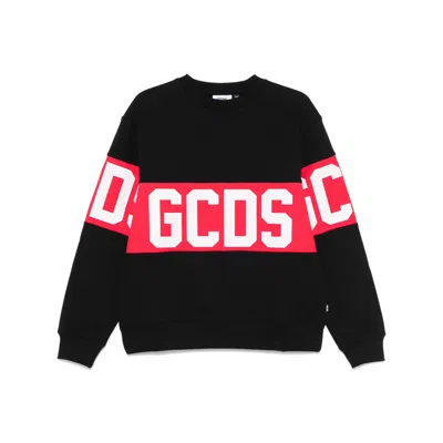 GCDS SWEATERS BLACK