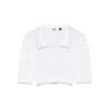 Gcds Cropped Polo Top In Multicolor