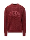 Gcds Sweater With Logo In Red