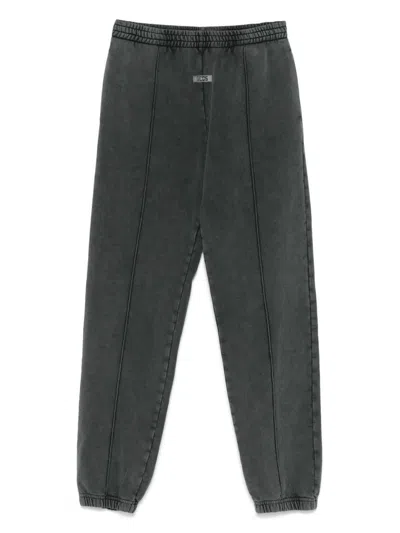 Gcds Sweatpants With Bleached Effect In Grey