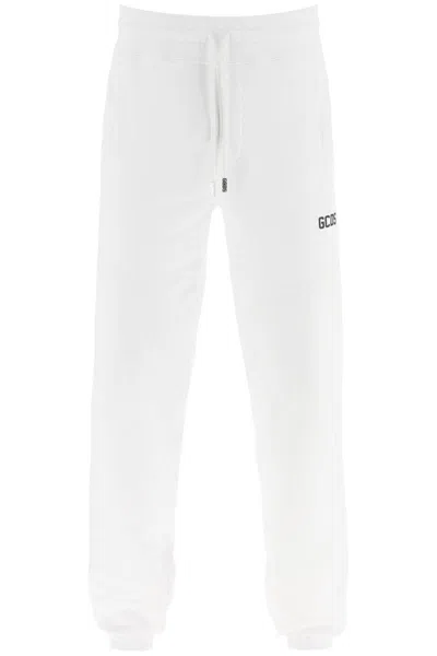 Gcds Sweatpants With Logo Detail In White