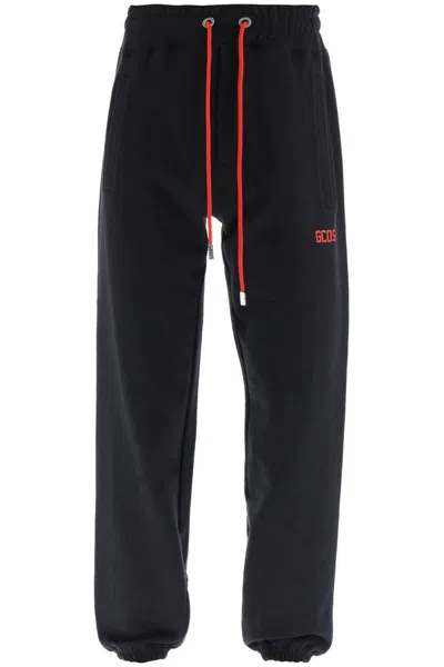 Gcds Sweatpants With Logo Detail In Gold